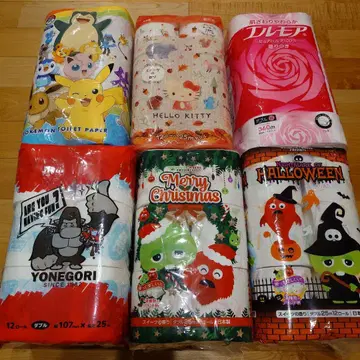 캐릭터 화장지 6개 세트