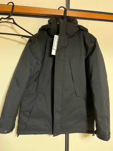 발수 후드 탈부착 가능 하이브리트 다운 파카 아오키 LL 블랙