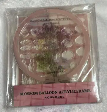 fukuya 블라썸 벌룬 아크릴 프레임 핑크