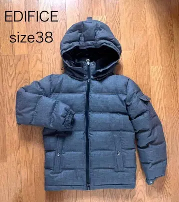 EDIFICE 울 다운 자켓 사이즈 38 그레이