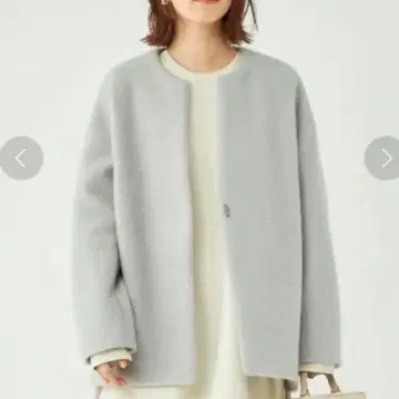 그린 레이블 릴랙싱 샤기 하프 코트 38