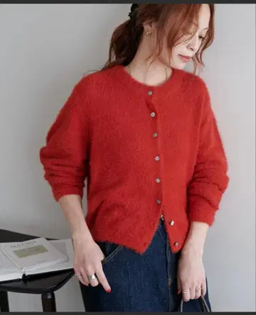 [미사용] DISCOAT 페더얀 크루 가디건