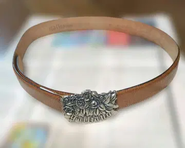 Galliano 플라워 모티브 벨트