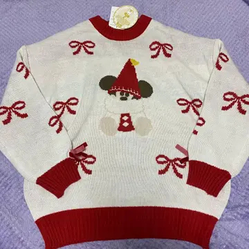 릴린린 스웨터 리본 디즈니 니트