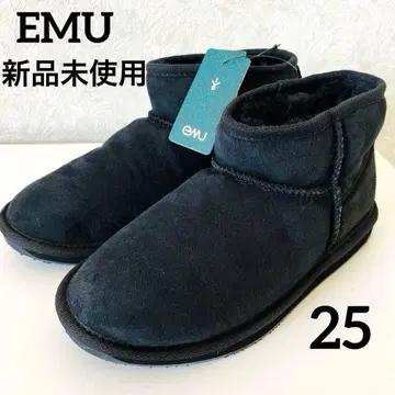 [ 미사용 택 포함 ] 에뮤 어그 부츠 블랙 25cm EMU 블랙