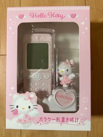 산리오 키티 폴더폰 모양 탁상 시계 2