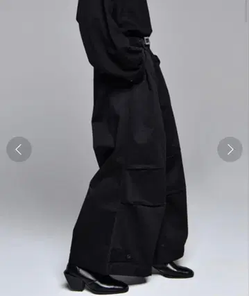 [ ADRER ] 쓰리 턱 와이드 스냅 [ 하카마 ] 팬츠