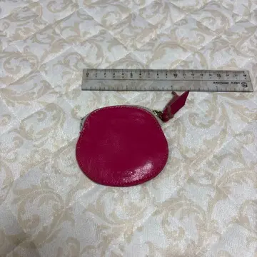 핑크 가죽 코인 케이스