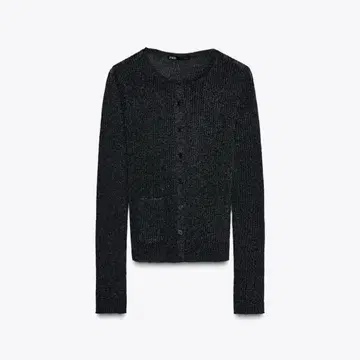 ZARA 메탈릭 실 자켓 S