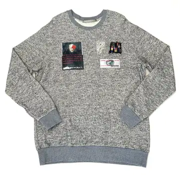 FranCisT_MOR.K.S 패치 그레이 맨투맨