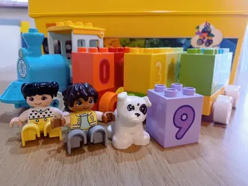 레고 듀플로 기차 블록 세트 숫자 블록 포함