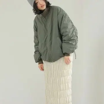 LEPSIM 라이트 충전솜 스탠드 블루종 카키 프리 사이즈