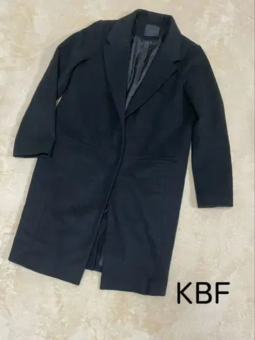 KBF 롱 코트 블랙