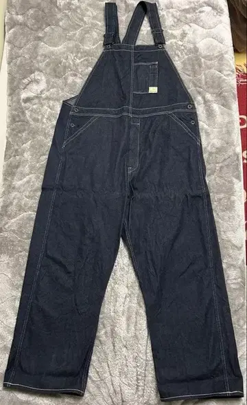 우치다 봉제 쌍사 데님 오버롤