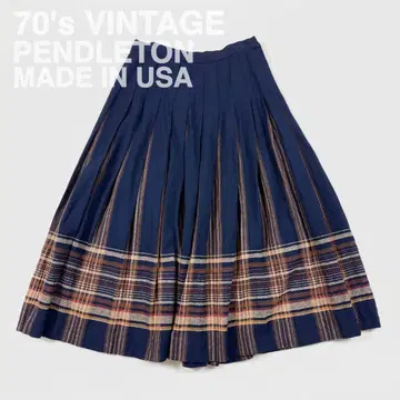 70's USA제 PENDLETON 펜들턴 플리츠 스커트