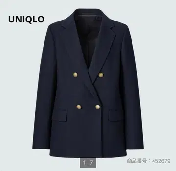 완판템 [ UNIQLO 유니클로 ] 네이비 블레이저 자켓 더블 네이비