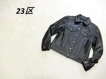 컨디션 최상 23구 천연 가죽 램 가죽 G 타입 자켓 블랙 32