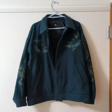 플라워 자수 하레 자켓 아우터 블루종 퍼플 그린 블랙