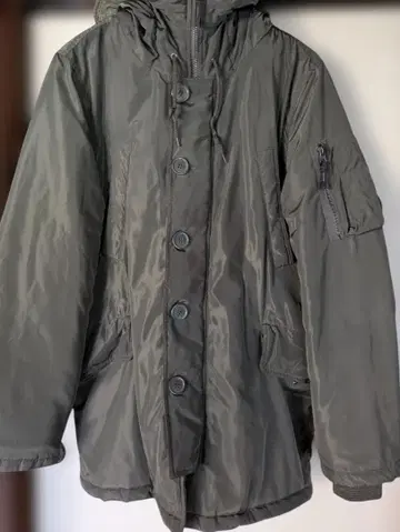 Real Standard 후드 부착 밀리터리 자켓 XL