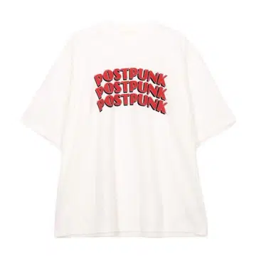 인기 blurhms POSTPUNK Print Tee BIG 화이트