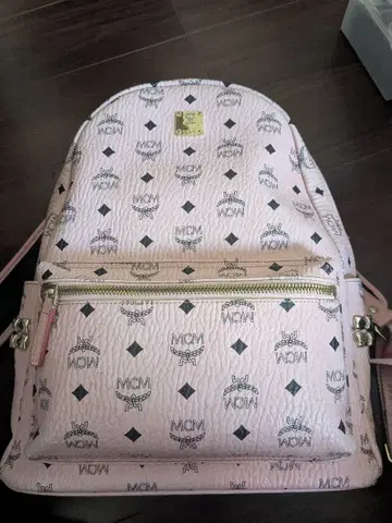 mcm 핑크 백팩