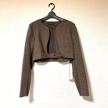 HIROKO KOSHINO 브라운 크롭 자켓