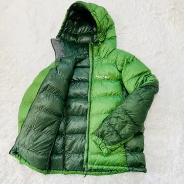 몽벨 알파인 다운 후드티 S 그린 스태프백 없음 단종품