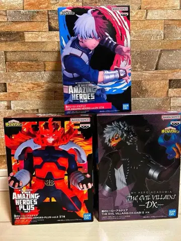 토도로키가 히어로 아카데미아 피규어 세트 3점 토도로키 쇼토 다비 엔데버