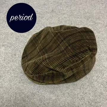 P2742 90s eddiebauer 체크 코듀로이 헌팅 모자