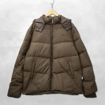 휠라 빅 사이즈 5L FM2955 리브 후드 다운 자켓