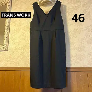 새상품급 빅 사이즈 46 트랜스워크 롱 오버롤 스커트 원피스