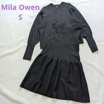 Mila Owen 셋업 퍼프 슬리브 상의 x 머메이드 스커트 SET