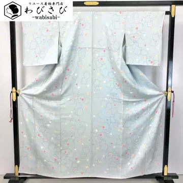 코몬 시보리 패턴 사각 무늬 청백자색 K-5096