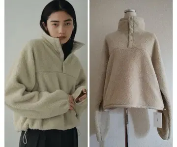 [택 포함 새상품] anuke 아누크 플리스 보아 풀오버