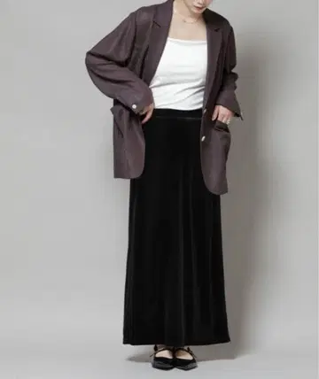 나노 유니버스 스커트 벨로아컷 내로우 스커트