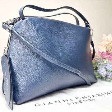 [ 미사용 ] 지아니카리니 알리파 M 2way 숄더백 네이비