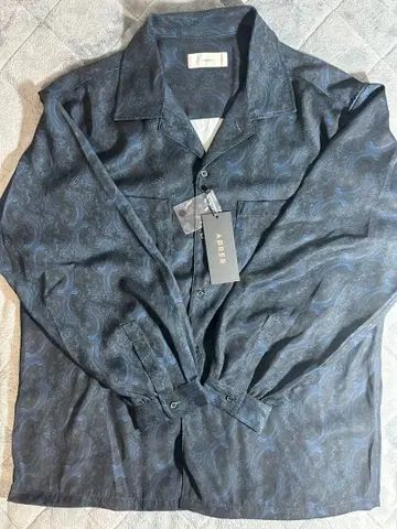 ADRER 돌먼 슬리브 오픈 카라 셔츠