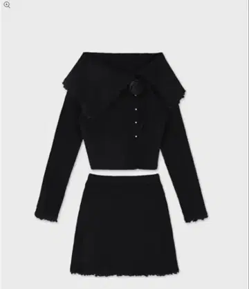 m me eme Lumiere rose knit setup black