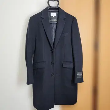 [최근 모델 메리노울] 쉽스 멜톤 코트 체스터 블랙