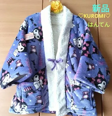새상품 KUROMI 쿠로미 플란넬 한텐 산리오 캐릭터즈