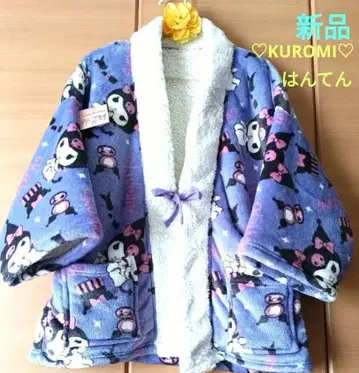 새상품 KUROMI 쿠로미 플란넬 한텐 산리오 캐릭터즈