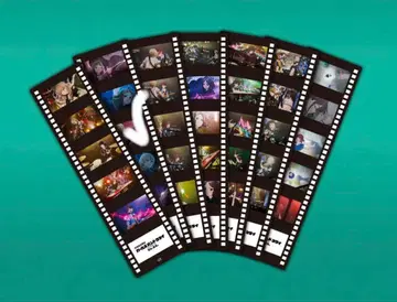 걸즈 밴드 클라이 입장 특전 필름풍 책갈피 전원