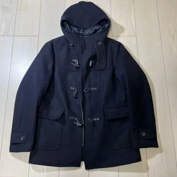 tk. 다케오 키쿠치 후드 부착 더플 코트 L 네이비