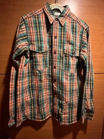 웨어하우스 warehouseLOT3022 플란넬 셔츠 턱 스트랩 포함