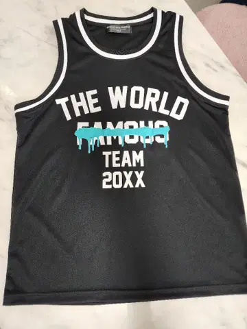 WORLD wide FAMOUS 탱크탑 M 블랙 [ 페이머스 ]