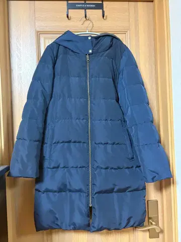 Samansa Mos2 리버서블 다운 자켓 네이비/그레이