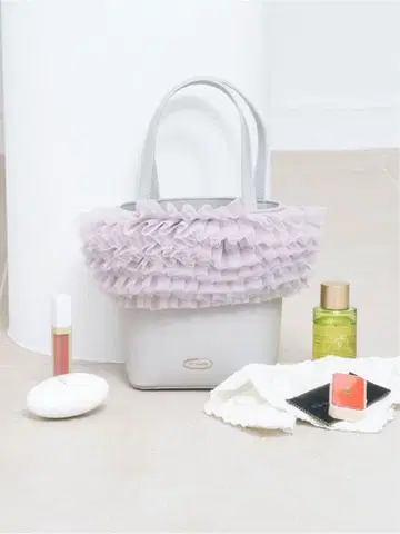 [ Lily Brown ] 튤 절개 3WAY 토트 GLAY 그레이