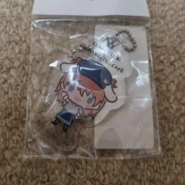 에반게리온 시나모롤 카페 콜라보 아크링 키링 아스카