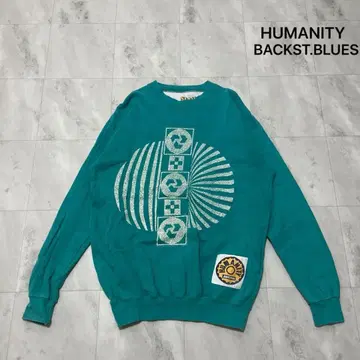 HUMANITY BACKST.BLUES 맨투맨 스트릿 빈티지