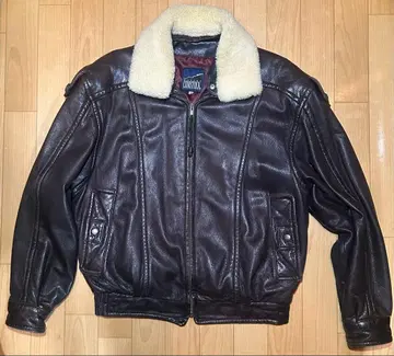 80-90s ROBERT COMSTOCK 가죽 자켓 보아 옷깃